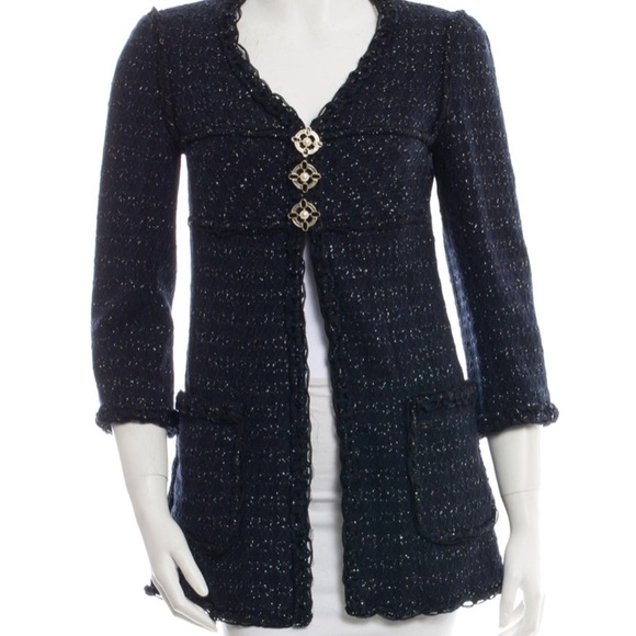 chanel navy jacket